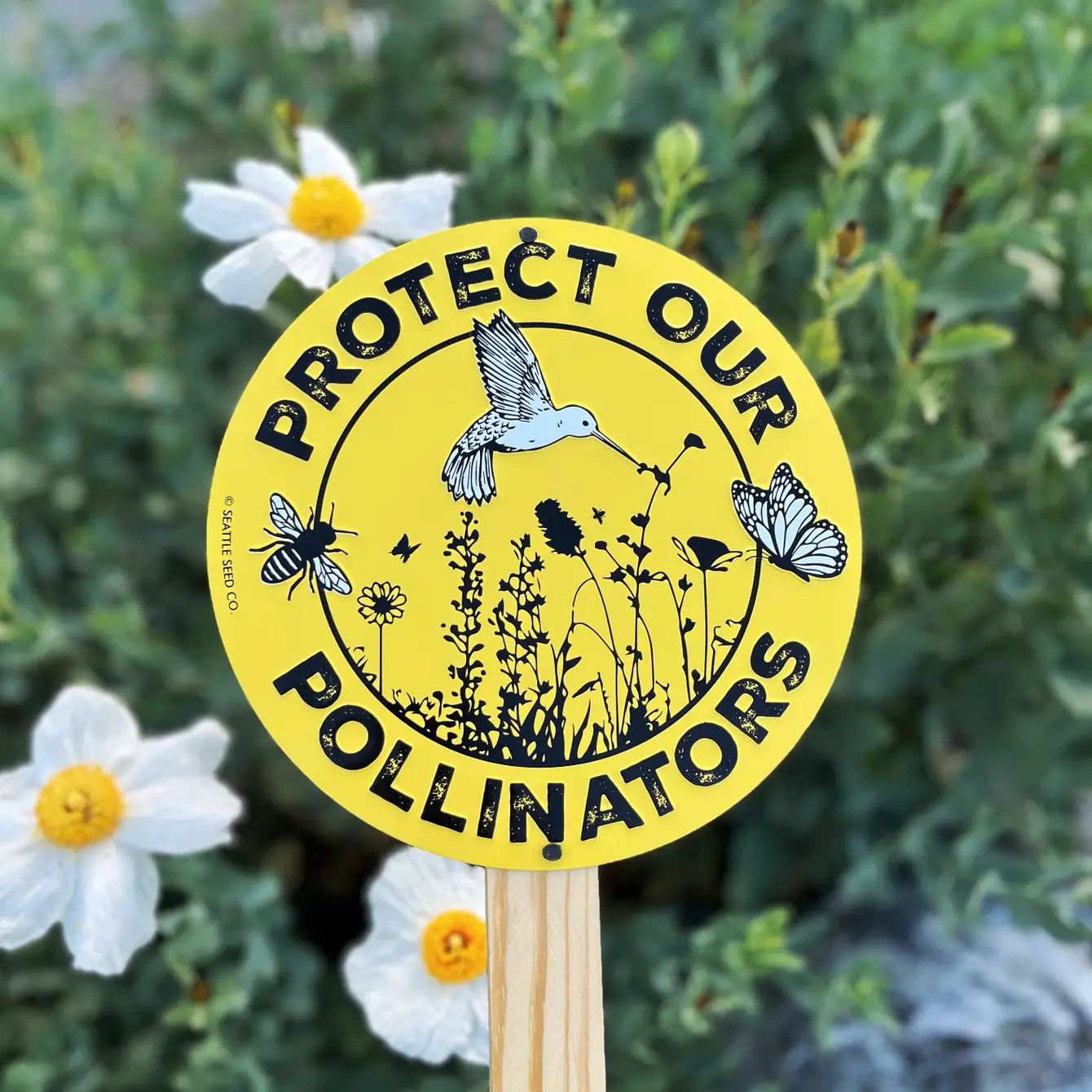 garden seed signs Metal Garden Sign