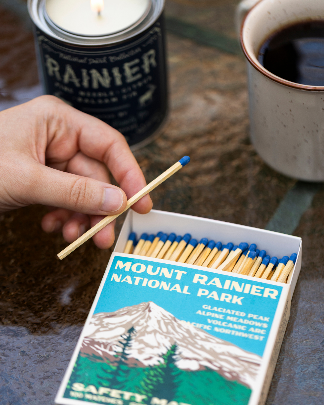 Mount Rainier Vintage National Park Cabin Matches – photo 2 of 3
