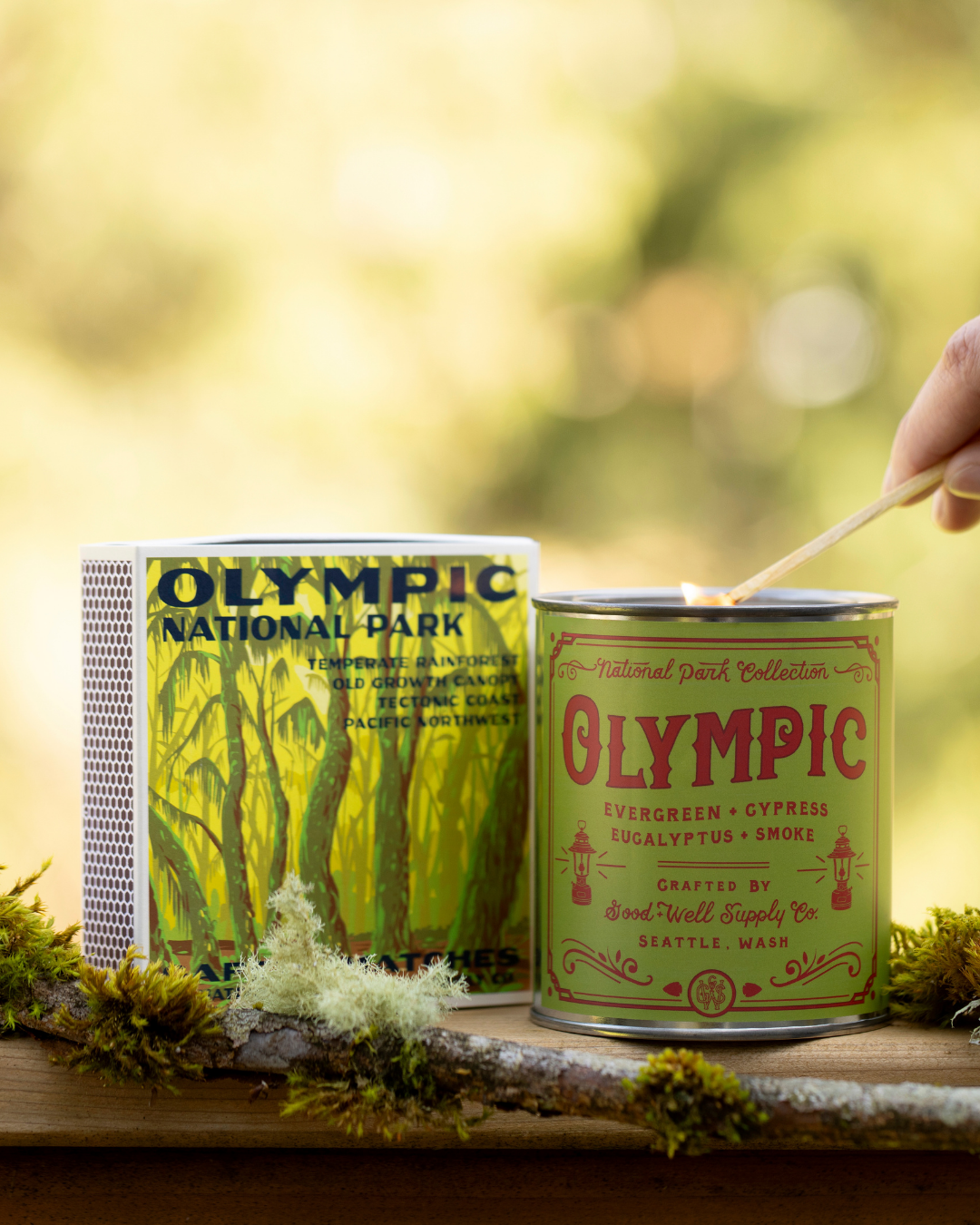 Olympic Hoh Rainforest Vintage National Park Cabin Matches – photo 2 of 3