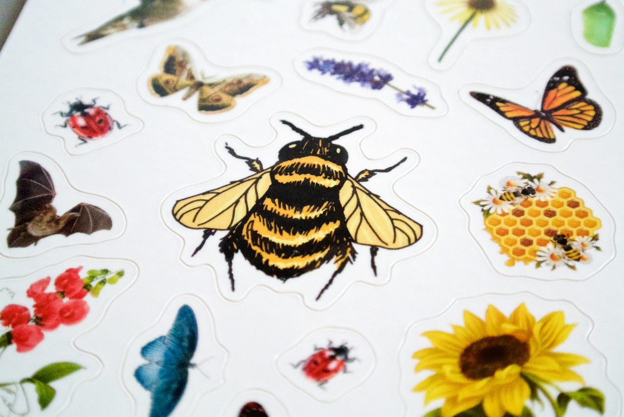 Pollinator Pride Patch and Sticker Kit